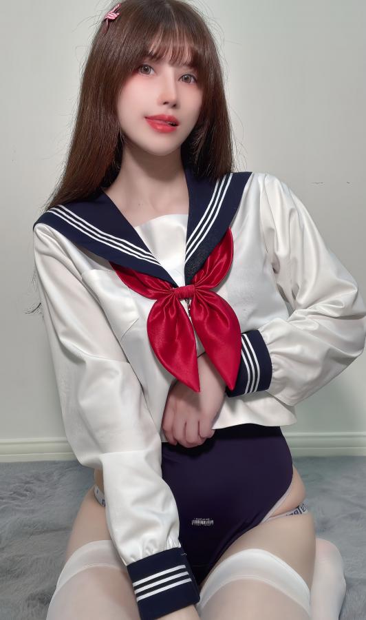 鹿八岁 - 白丝水手服